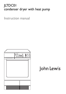 Handleiding John Lewis JLTDC 01 Wasdroger