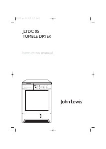 Handleiding John Lewis JLTDC 05 Wasdroger