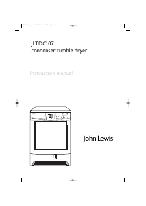 Manual John Lewis JLTDC 07 Dryer