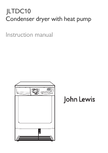 Handleiding John Lewis JLTDC 10 Wasdroger