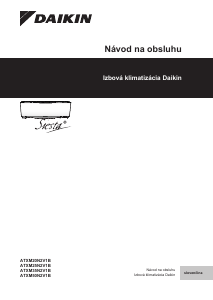 Návod Daikin ATXM20N2V1B Klimatizácia