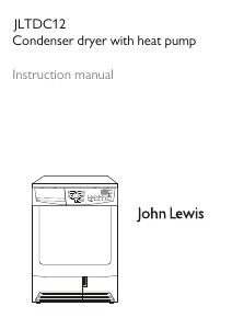 Handleiding John Lewis JLTDC 12 Wasdroger