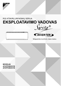 Vadovas Daikin ATXTP35K3V1B Oro kondicionierius