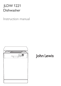 Manual John Lewis JLDW 1221 Dishwasher
