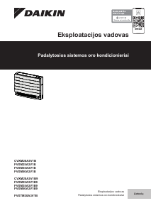 Vadovas Daikin CVXM20A2V1B Oro kondicionierius