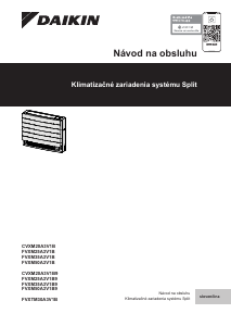 Návod Daikin CVXM20A2V1B Klimatizácia