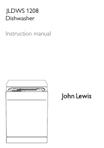 Manual John Lewis JLDWS 1208 Dishwasher