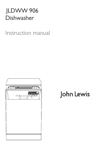 Manual John Lewis JLDWW 906 Dishwasher
