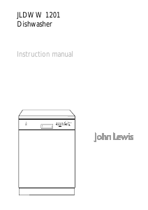 Manual John Lewis JLDWW 1201 Dishwasher