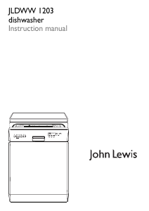 Manual John Lewis JLDWW 1203 Dishwasher