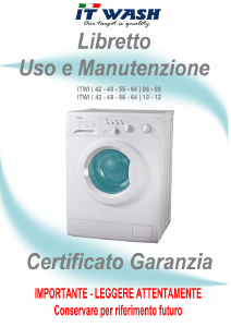 Manuale IT Wash ITWI 6410 Lavatrice