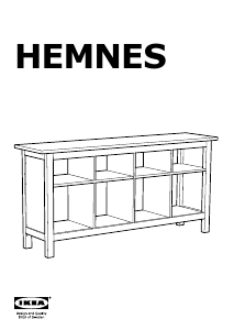 Manual IKEA HEMNES Mesa de apoio