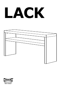 Bruksanvisning IKEA LACK Sidobord