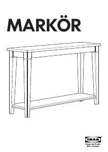 Manual IKEA MARKOR Mesa de apoio