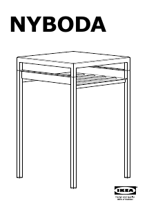 Manual IKEA NYBODA Mesa de apoio
