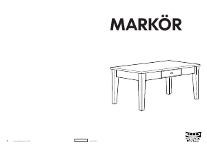 Käyttöohje IKEA MARKOR Kahvipöytä