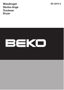 Handleiding BEKO DV 25 2570 X Wasdroger