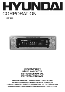 Instrukcja Hyundai CR 1005 Radio samochodowe