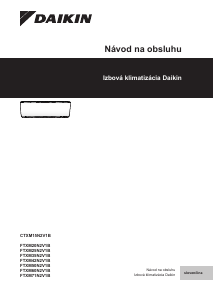 Návod Daikin FTXM25N2V1B Klimatizácia
