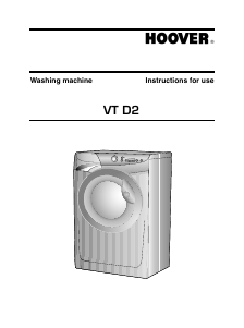 Handleiding Hoover VT 816 D22X Wasmachine