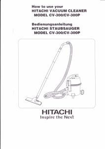 Bruksanvisning Hitachi CV-300 Dammsugare