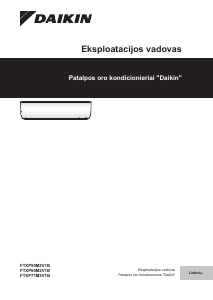 Vadovas Daikin FTXP20M5V1B9 Oro kondicionierius