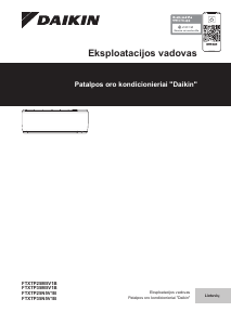 Vadovas Daikin FTXTP25M5V1B Oro kondicionierius