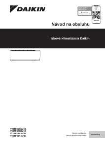 Návod Daikin FTXTP35M5V1B Klimatizácia
