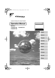 Manual Daikin FVXS25FV1B Ar condicionado
