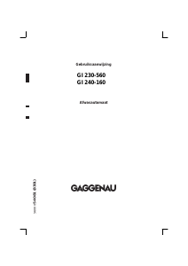 Handleiding Gaggenau GI 240-160 Vaatwasser