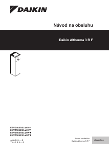 Návod Daikin EBVZ16S18DJ6V Tepelné čerpadlo