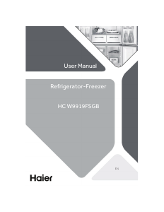 Manual Haier HCW9919FSGB Fridge-Freezer