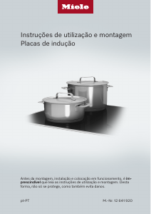 Manual Miele KMDA 7876 FL-U 125 Gala Ed Placa