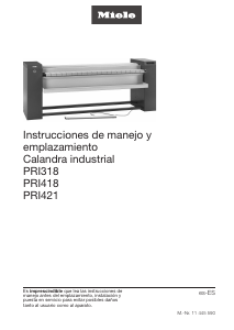 Manual de uso Miele PRI 418 Mangle