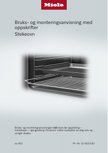 Bruksanvisning Miele H 2466 BP ACTIVE Ovn