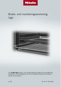 Bruksanvisning Miele H 7464 BPX 125 Gala Ed Ugn