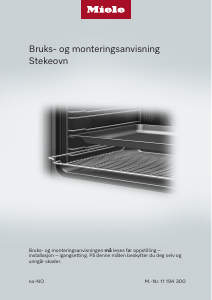 Bruksanvisning Miele H 7860 BPX 125 Gala Ed Ovn