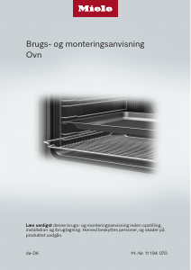 Brugsanvisning Miele H 7860 BPX 125 Gala Ed Ovn