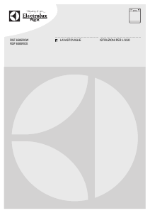 Manuale Electrolux-Rex RSF6585ROW Lavastoviglie