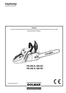 Käyttöohje Dolmar PS-350 S Ketjusaha