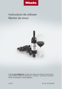 Manual Miele KWT 4584 E Răcitor vin
