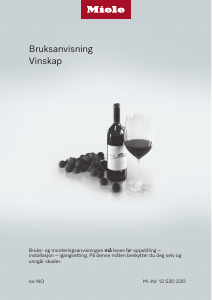 Bruksanvisning Miele KWT 4999 F Vinkabinett