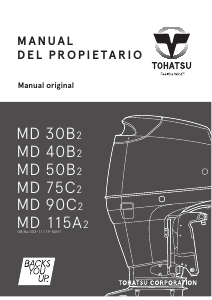 Manual de uso Tohatsu MD115A2 Motor fuera de borda