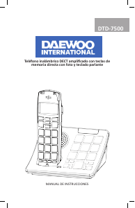 Manual Daewoo DTD-7500 Wireless Phone