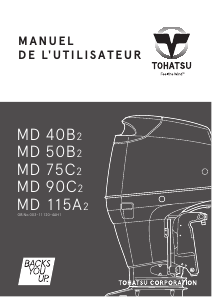 Mode d’emploi Tohatsu MD90C2 Moteur hors-bord