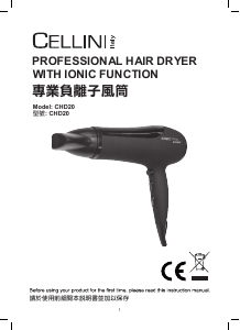 Manual Cellini CHD20 Hair Dryer