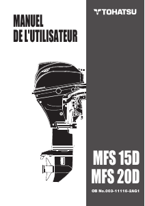 Mode d’emploi Tohatsu MFS15D Moteur hors-bord