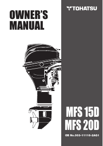 Manual Tohatsu MFS20D Outboard Motor