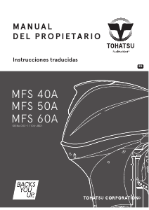 Manual de uso Tohatsu MFS50A Motor fuera de borda