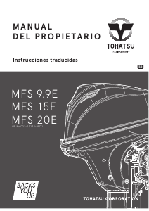 Manual de uso Tohatsu MFS9.9E Motor fuera de borda